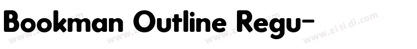Bookman Outline Regu字体转换